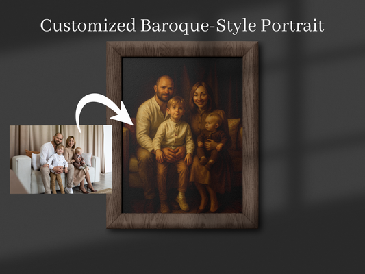Baroque-Style Portrait – Custom Digital Painting in Classic Oil Master Style from Your Photo