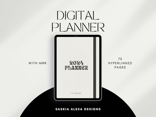 Digital Planner 2024 with Master Resell Rights - Lumière Noire Studio