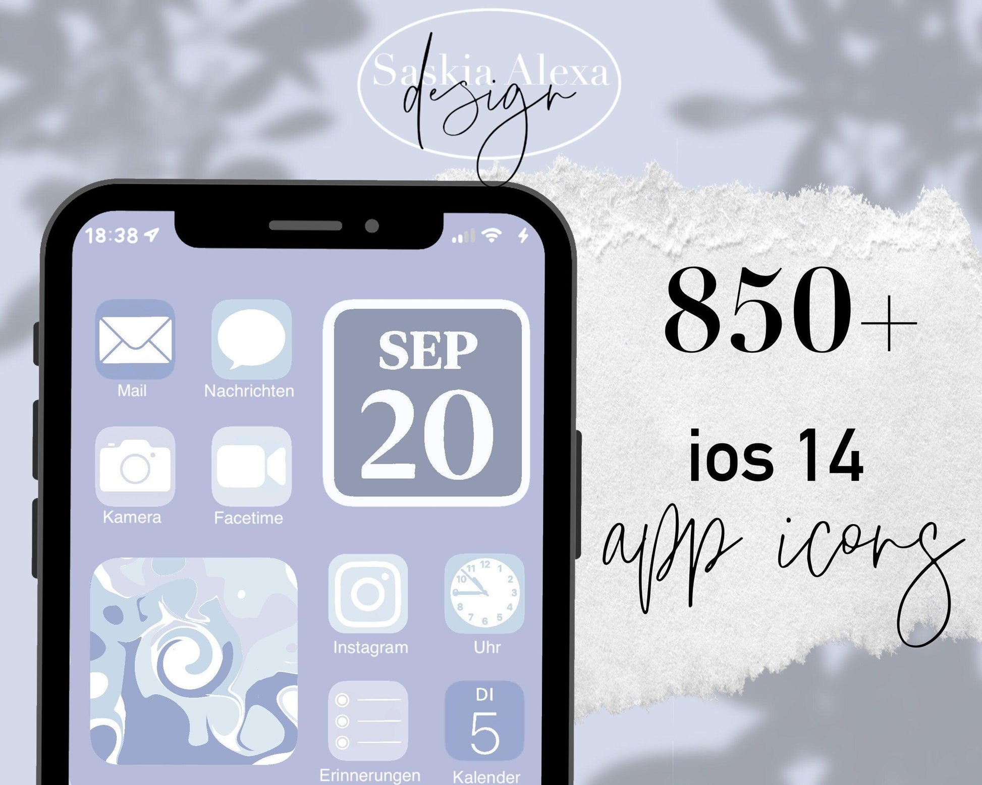 850+ App Icons - Winter with Master Resell Rights - Lumière Noire Studio