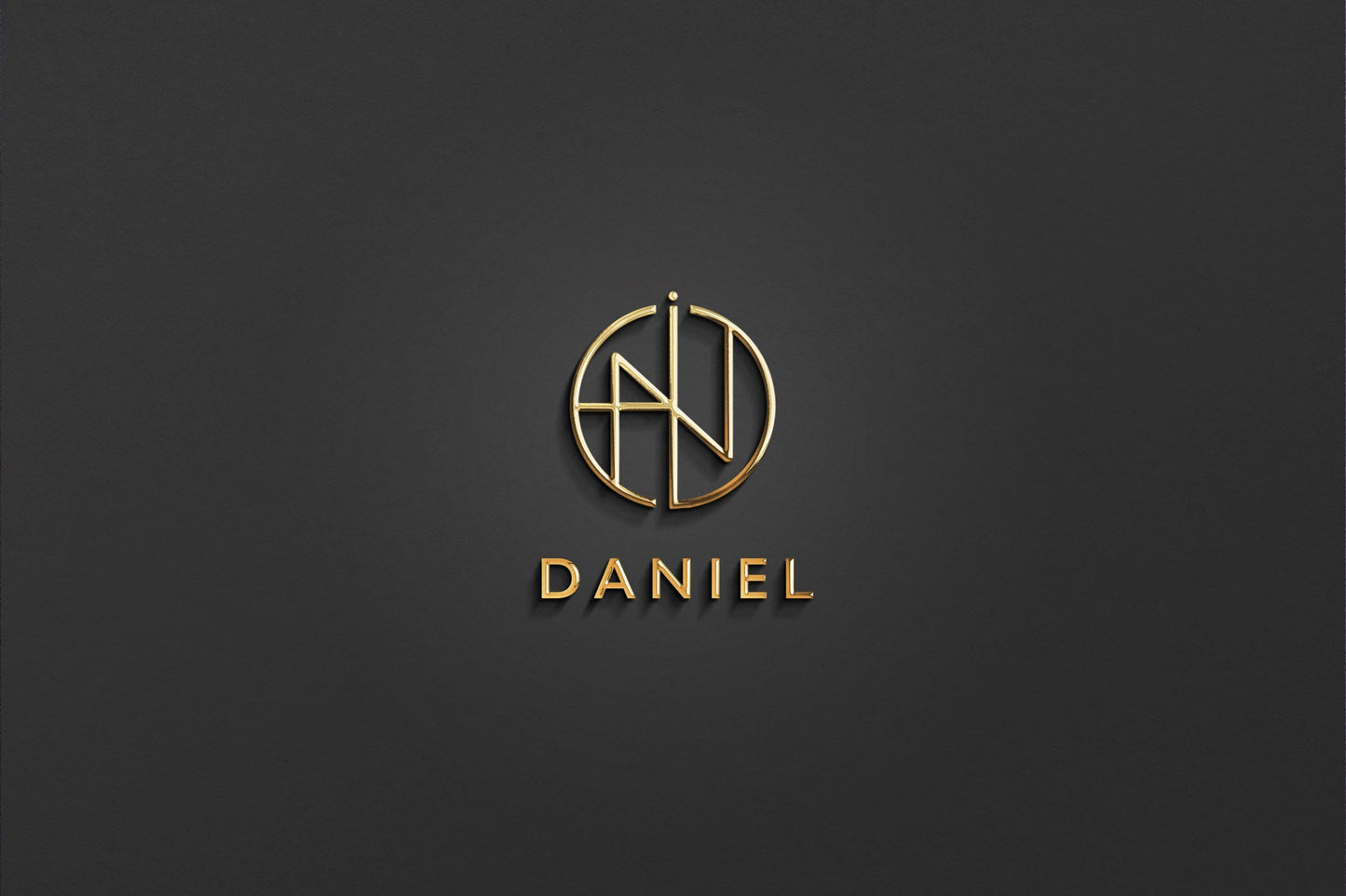 DANIEL - Name Logo Design | Instant Download | Premade Logo | Minimalist Design