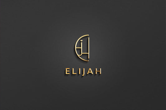 ELIJAH - Name Logo Design | Instant Download | Premade Logo | Minimalist Design