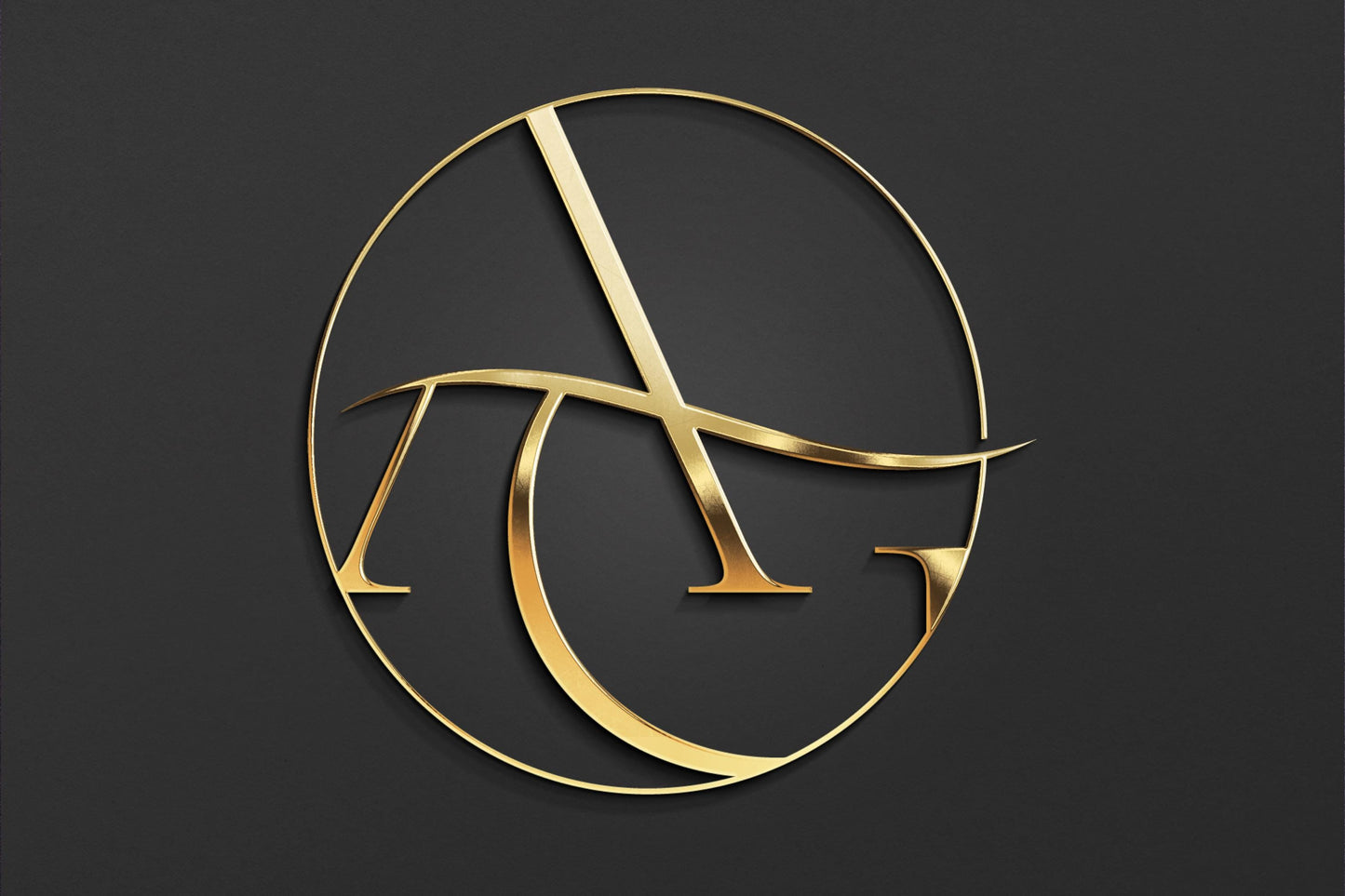 A & G - Letter Logo Design | Instant Download | Premade Logo | Wedding Logo | Couple Logo