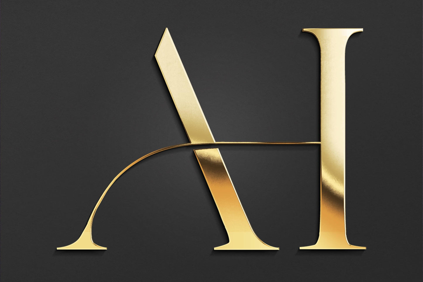 A & H - Letter Logo Design | Instant Download | Premade Logo | Wedding Logo | Couple Logo