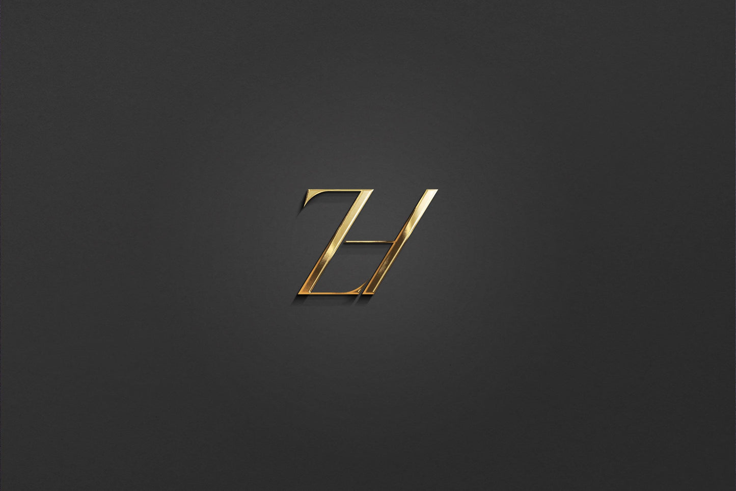 Z & H - Letter Logo Design | Instant Download | Premade Logo | Wedding Logo | Couple Logo