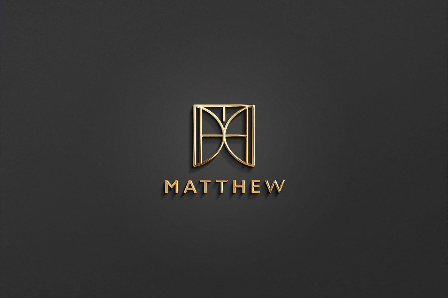 MATTHEW - Name Logo Design | Instant Download | Premade Logo | Minimalist Design
