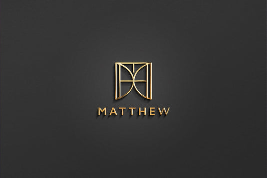 MATTHEW - Name Logo Design | Instant Download | Premade Logo | Minimalist Design