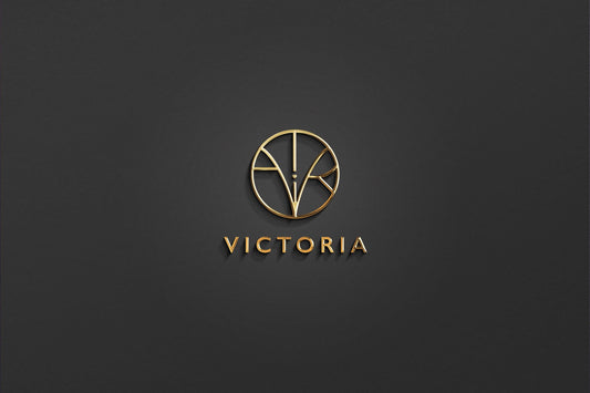 VICTORIA - Name Logo Design | Instant Download | Premade Logo | Minimalist Design