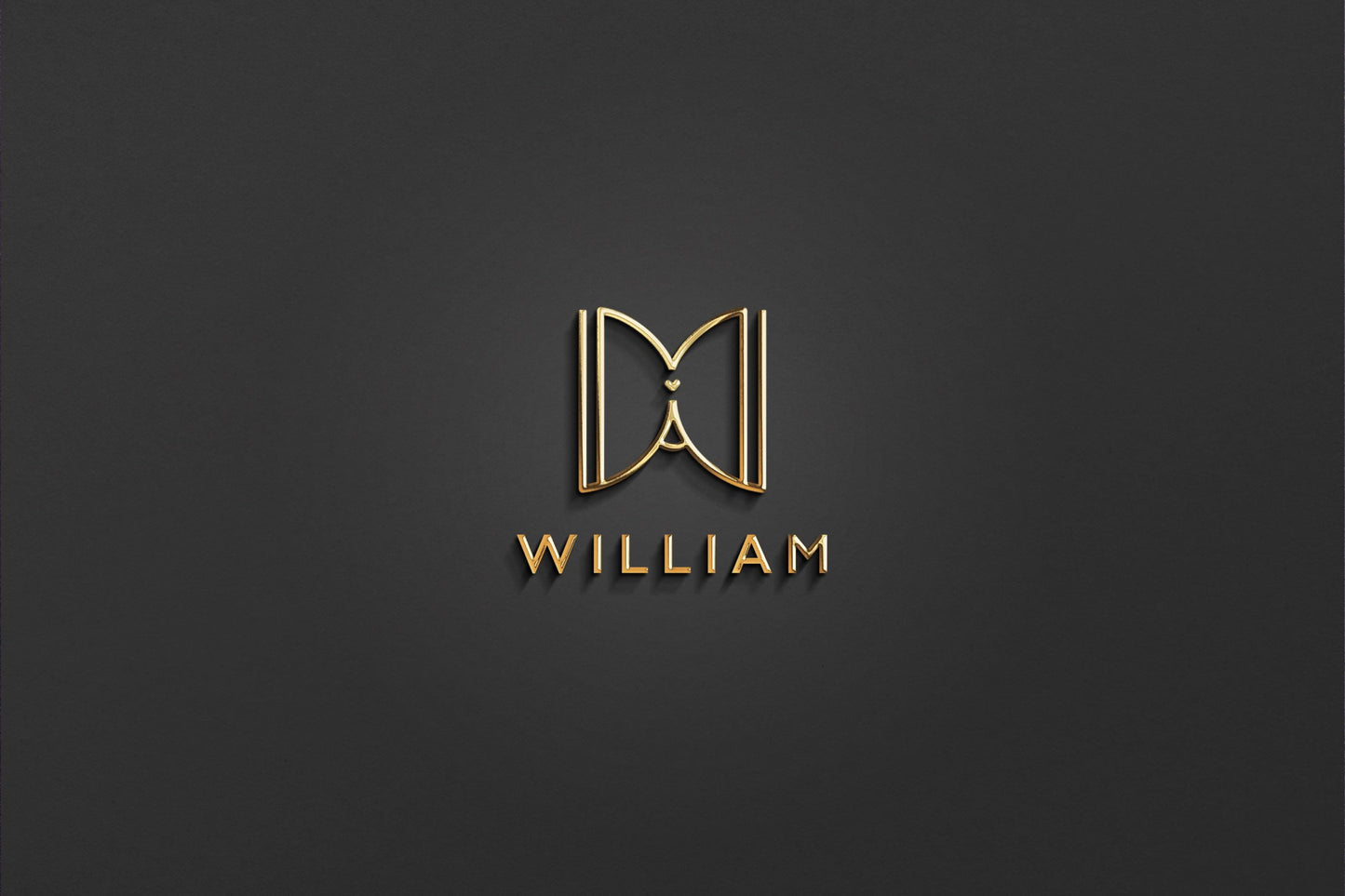 WILLIAM - Name Logo Design | Instant Download | Premade Logo | Minimalist Design