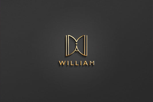 WILLIAM - Name Logo Design | Instant Download | Premade Logo | Minimalist Design