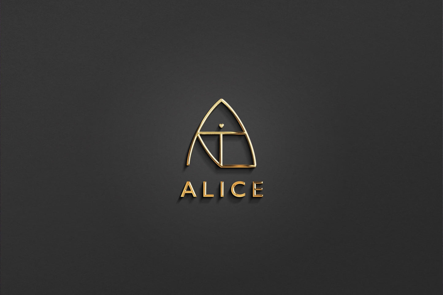 ALICE - Name Logo Design | Instant Download | Premade Logo | Minimalist Design