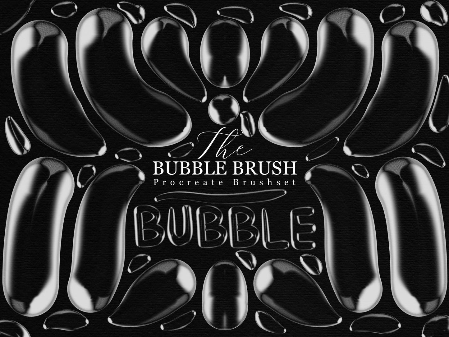 The Bubble Brush for Procreate – Realistic Bubble Brushes – Glass and Liquid Effect Brushes for Digital Art, Lettering & Highlights