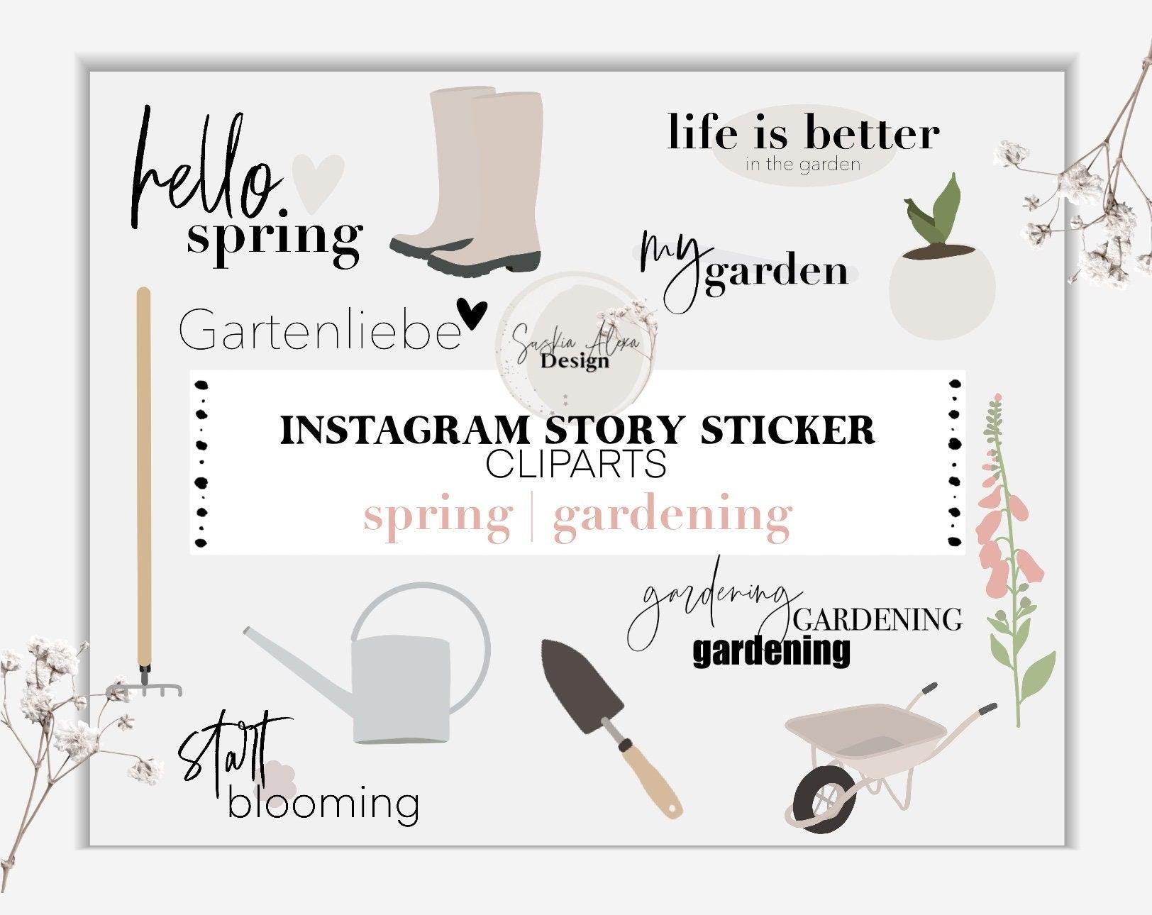 Instagram Story Sticker - Spring with Master Resell Rights - Lumière Noire Studio