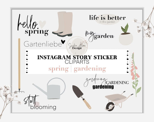 Instagram Story Sticker - Spring with Master Resell Rights - Lumière Noire Studio
