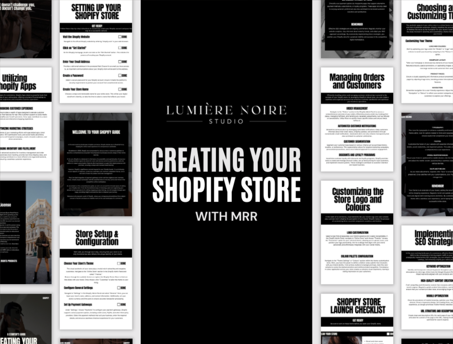 Creating your Shopify Store - E-Book with MRR