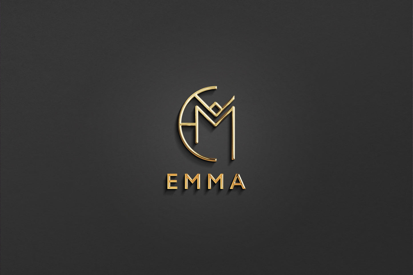 EMMA - Name Logo Design | Instant Download