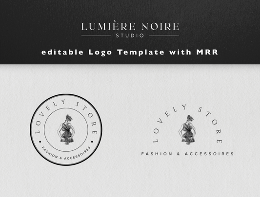 editable Logo Design - Lovely Store