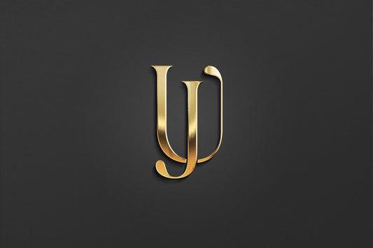 J & U - Letter Logo Design | Instant Download