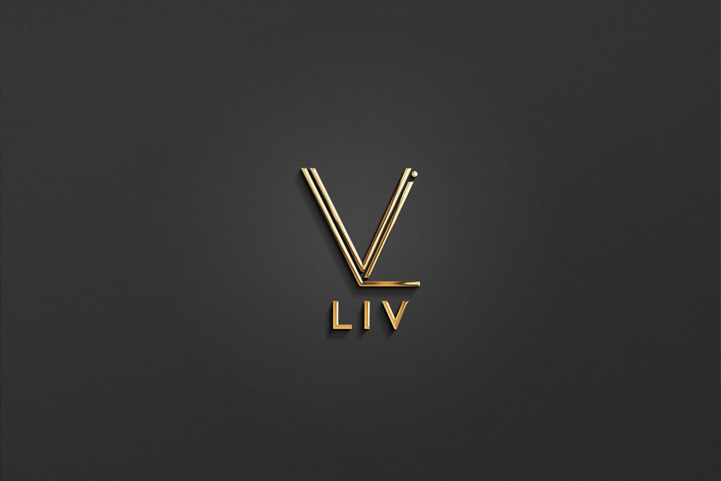 LIV - Name Logo Design | Instant Download