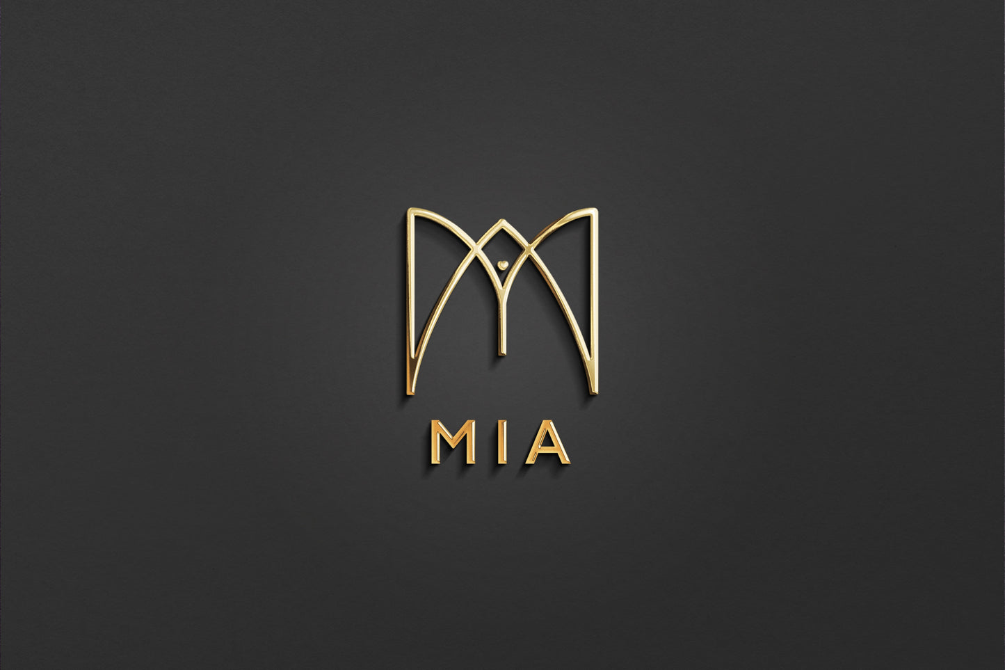 MIA - Name Logo Design | Instant Download