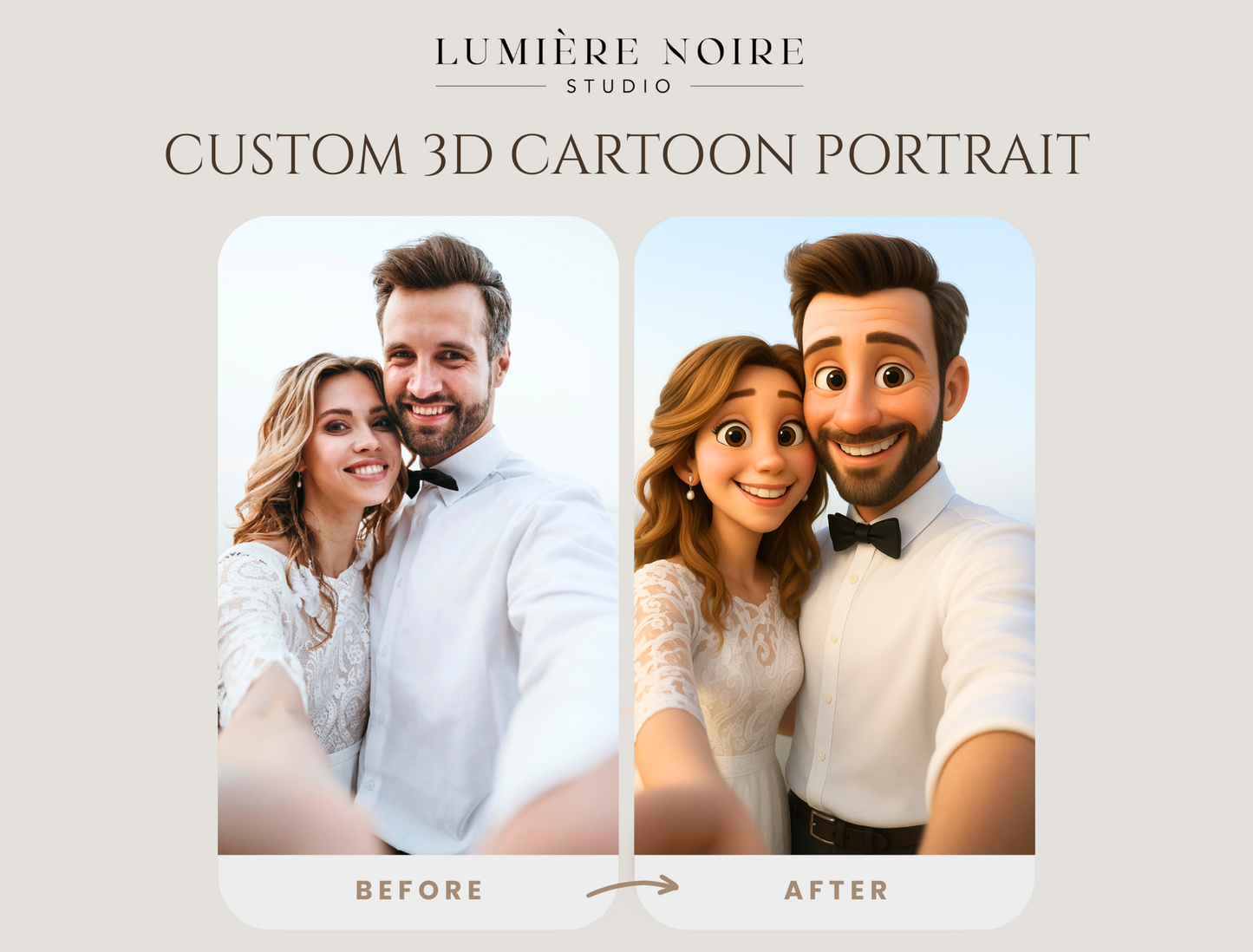Custom 3D Cartoon Portrait