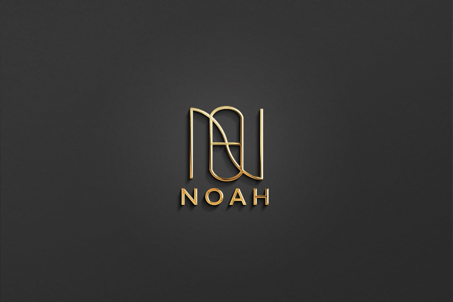 NOAH - Name Logo Design | Instant Download