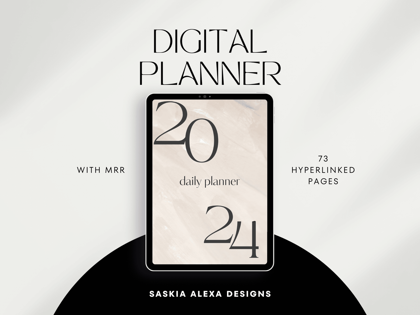 Digital Planner 2024 with Master Resell Rights - Lumière Noire Studio