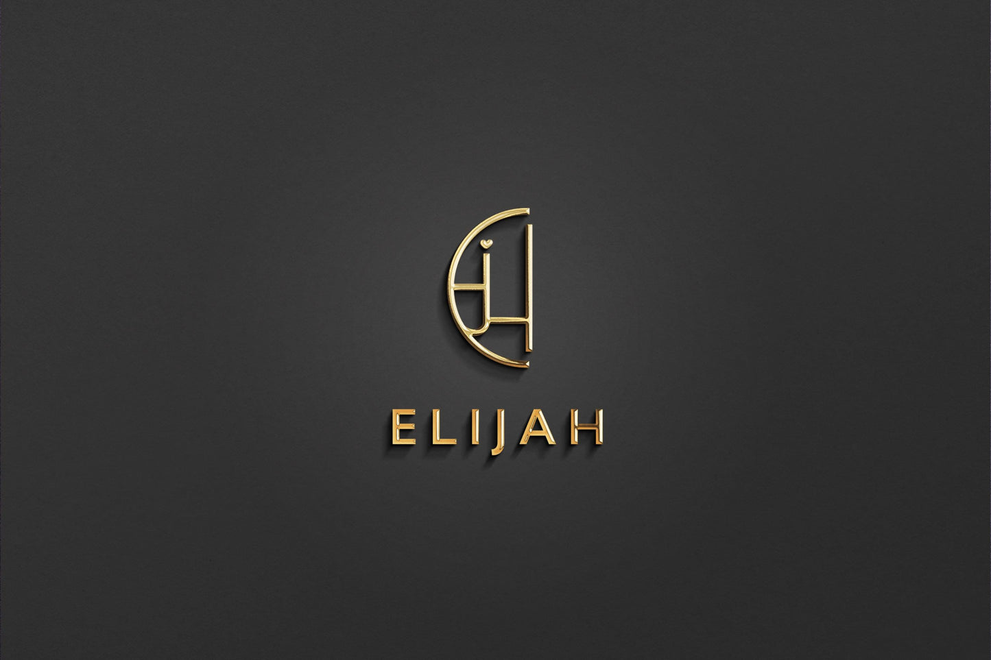 ELIJAH - Name Logo Design | Instant Download | Premade Logo | Minimalist Design