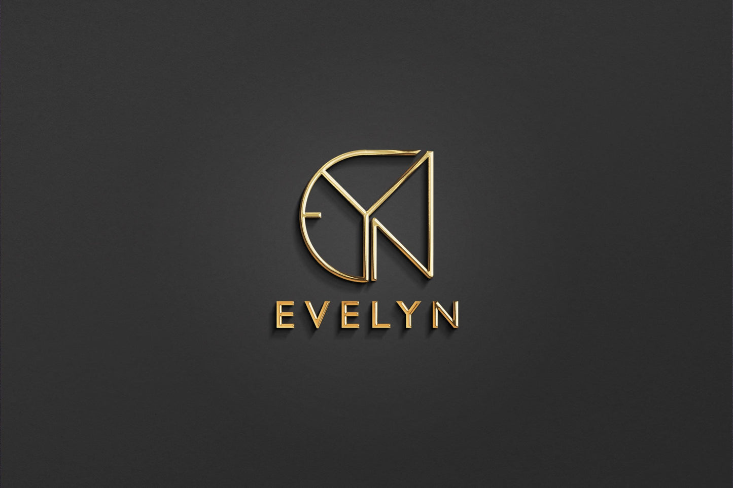 EVELYN - Name Logo Design | Instant Download | Premade Logo | Minimalist Design