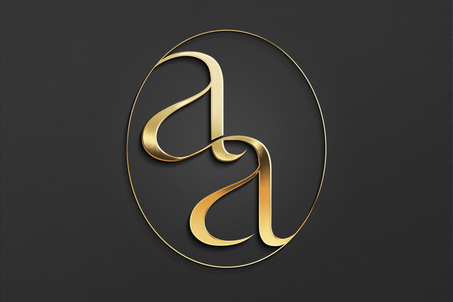 A & A- Letter Logo Design | Instant Download | Premade Logo | Wedding Logo | Couple Logo