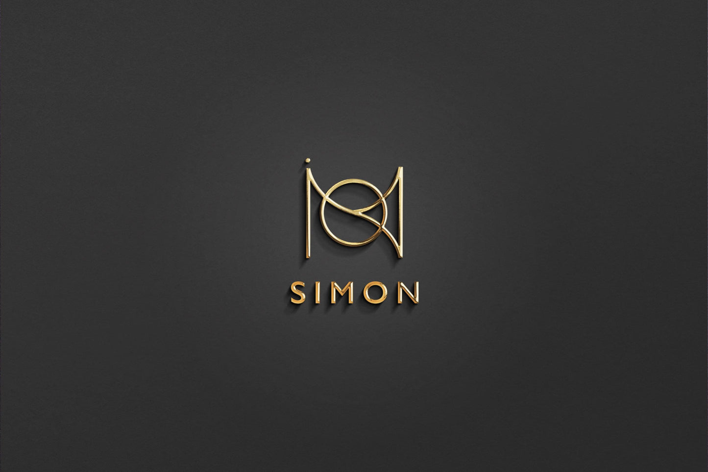 SIMON - Name Logo Design | Instant Download | Premade Logo | Minimalist Design