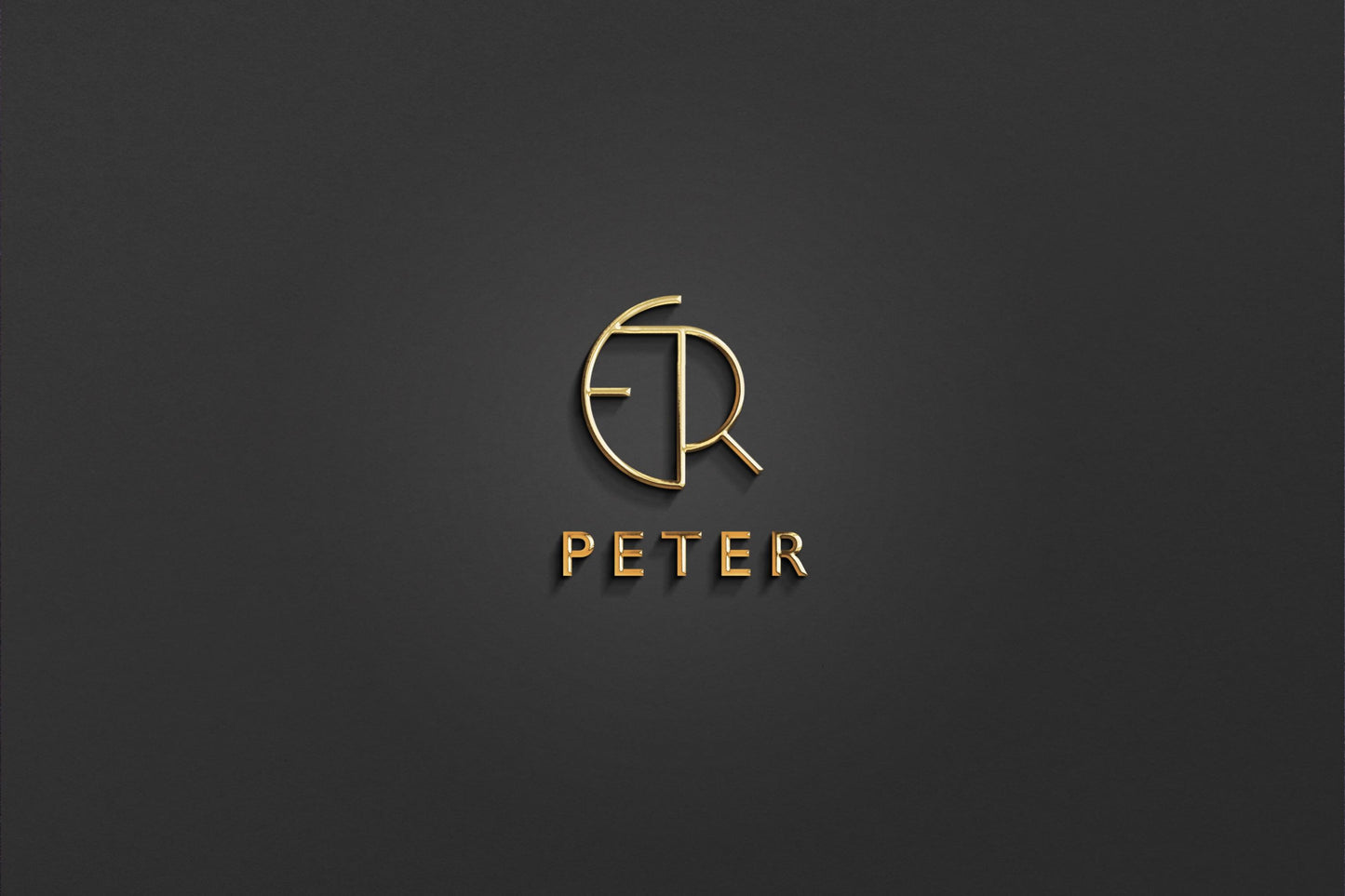 PETER - Name Logo Design | Instant Download | Premade Logo | Minimalist Design