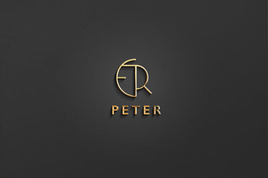 PETER - Name Logo Design | Instant Download | Premade Logo | Minimalist Design