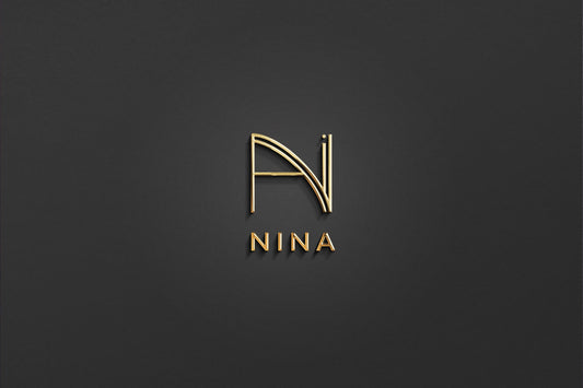 NINA - Name Logo Design | Instant Download | Premade Logo | Minimalist Design