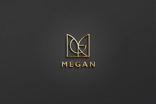 MEGAN - Name Logo Design | Instant Download | Premade Logo | Minimalist Design