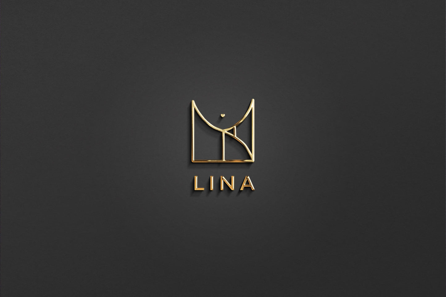 LINA - Name Logo Design | Instant Download | Premade Logo | Minimalist Design