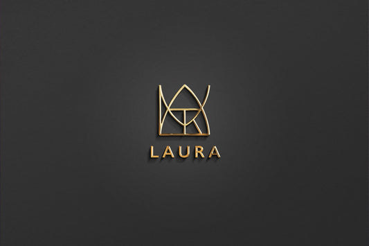 LAURA - Name Logo Design | Instant Download | Premade Logo | Minimalist Design