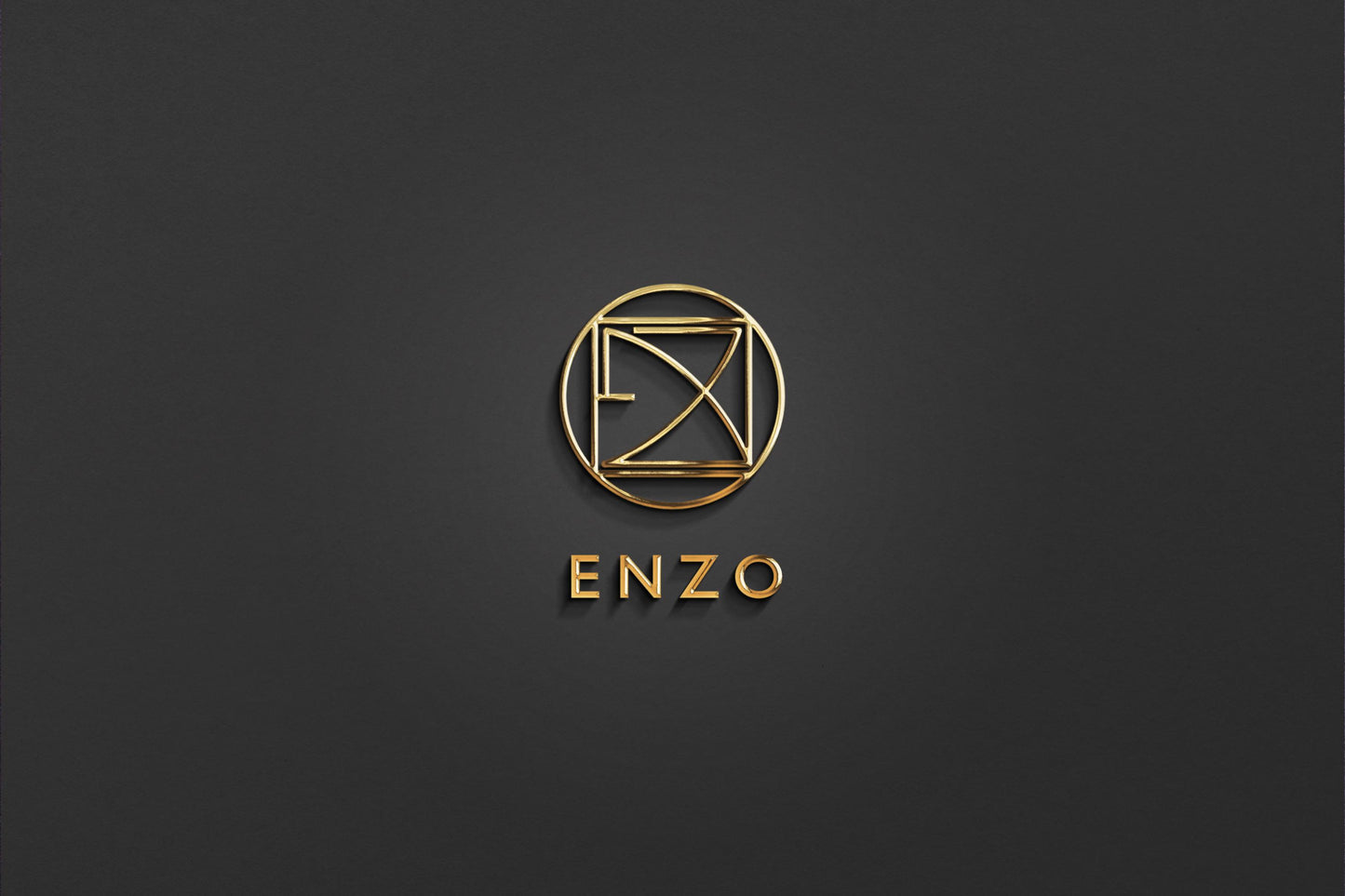 ENZO - Name Logo Design | Instant Download | Premade Logo | Minimalist Design