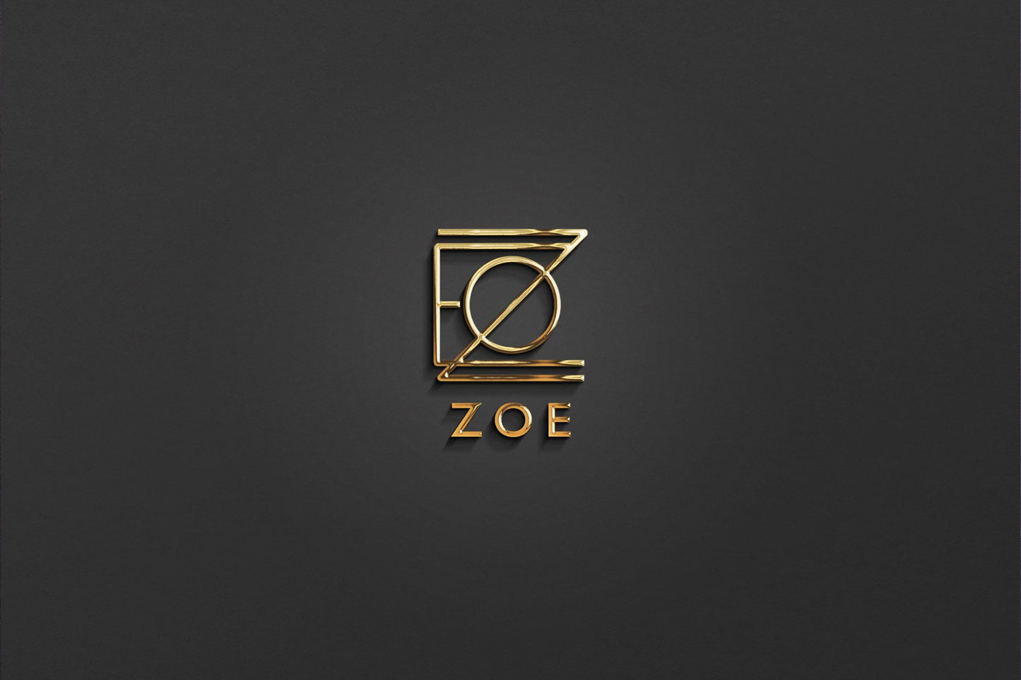 ZOE - Name Logo Design | Instant Download | Premade Logo | Minimalist Design