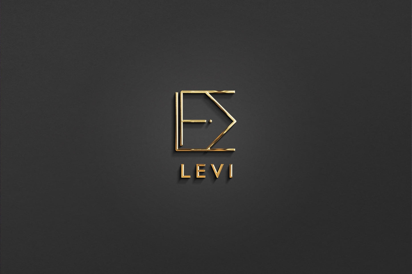 LEVI - Name Logo Design | Instant Download | Premade Logo | Minimalist Design