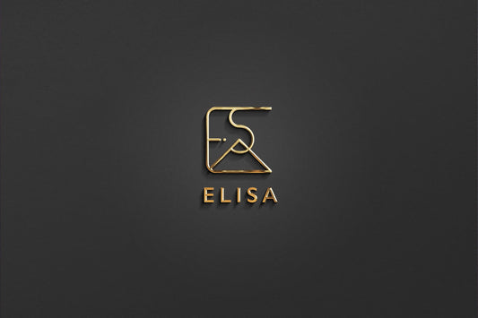 ELISA - Name Logo Design | Instant Download | Premade Logo | Minimalist Design