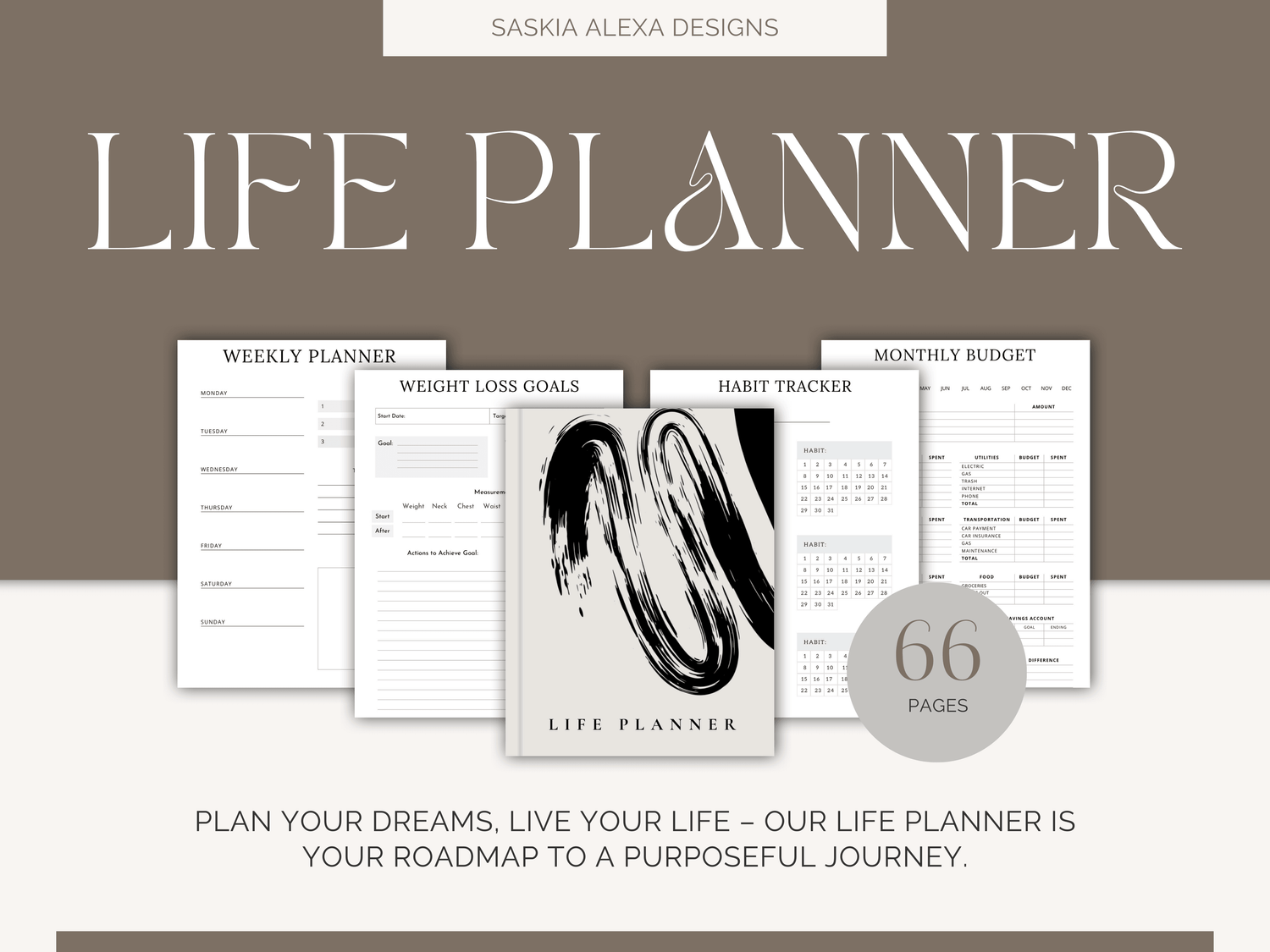 Life Planner - Plan your dreams, live your life with Master Resell Rights - Lumière Noire Studio