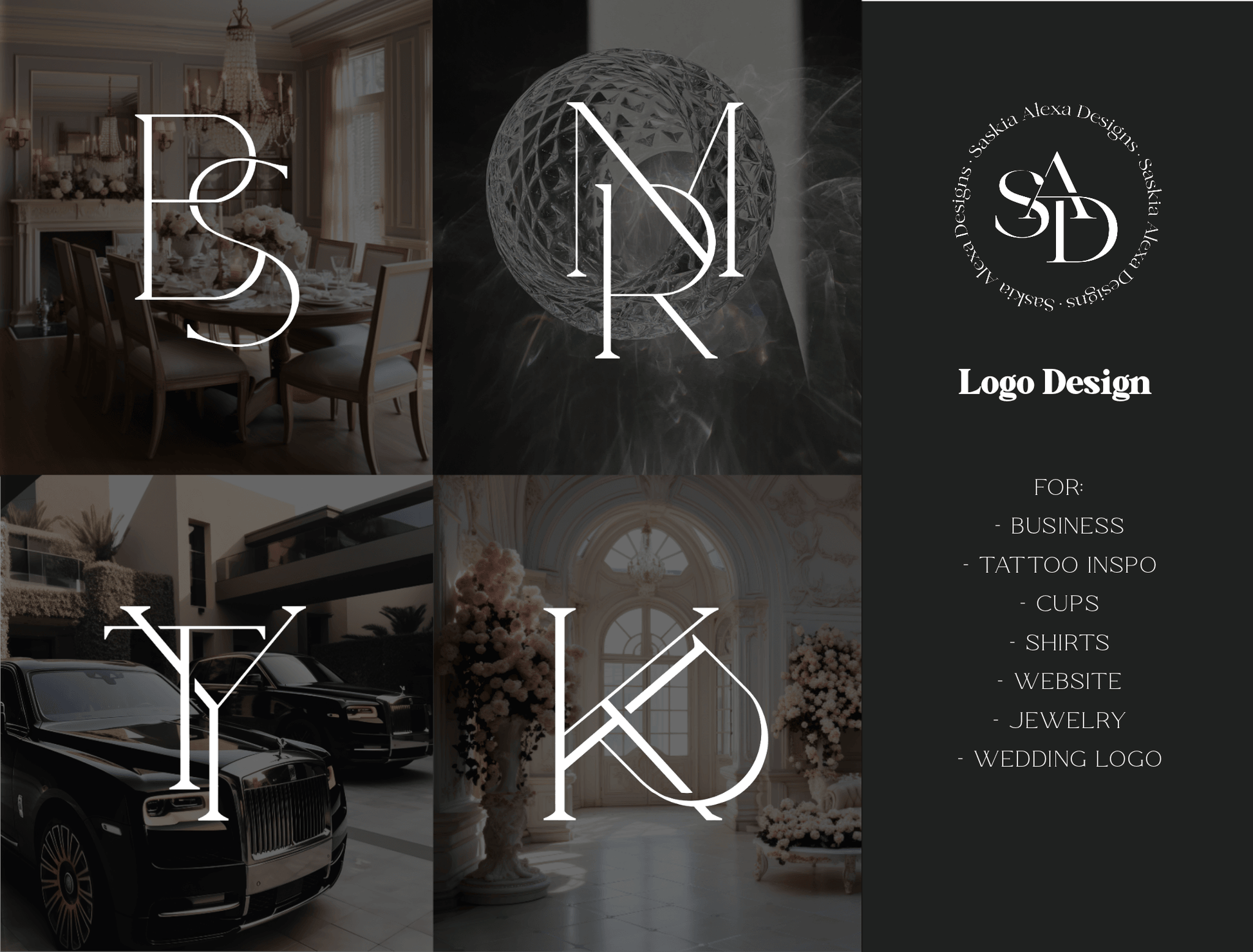 Logo Design - Fine Style - Lumière Noire Studio