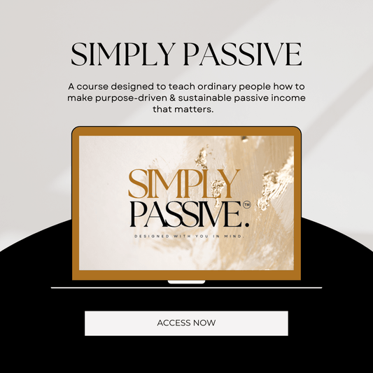 SIMPLY PASSIVE - Lumière Noire Studio